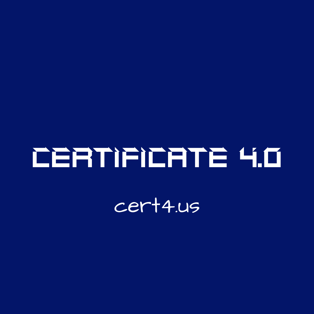 Certificate 4.0 logo
